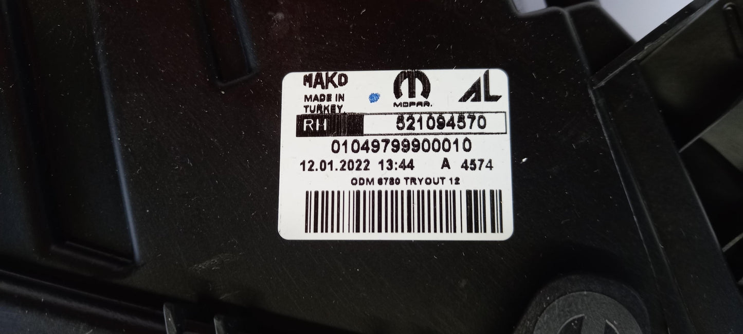 Original FIAT Doblo Mk2 2015-2022 Scheinwerfer vorne rechts 52109457