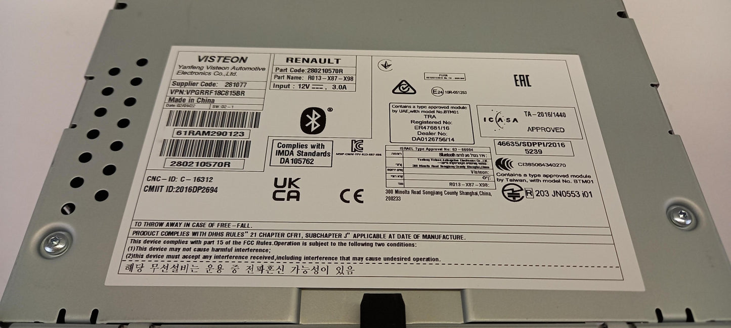 Original OE RENAULT Multimedia Haupteinheit 280210570R