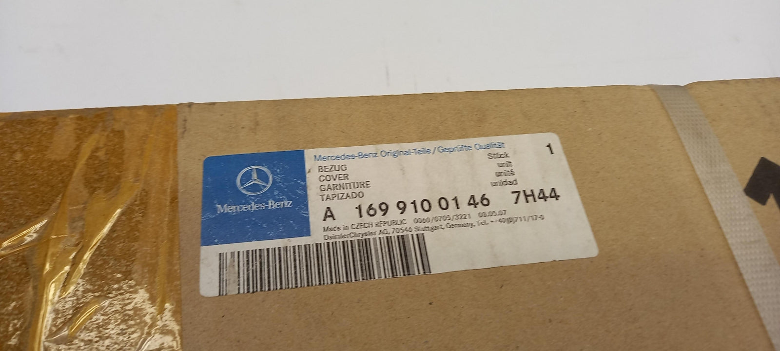 Original MERCEDES-BENZ A W168 B W245 Sitzbezug vorne A16991001467H44
