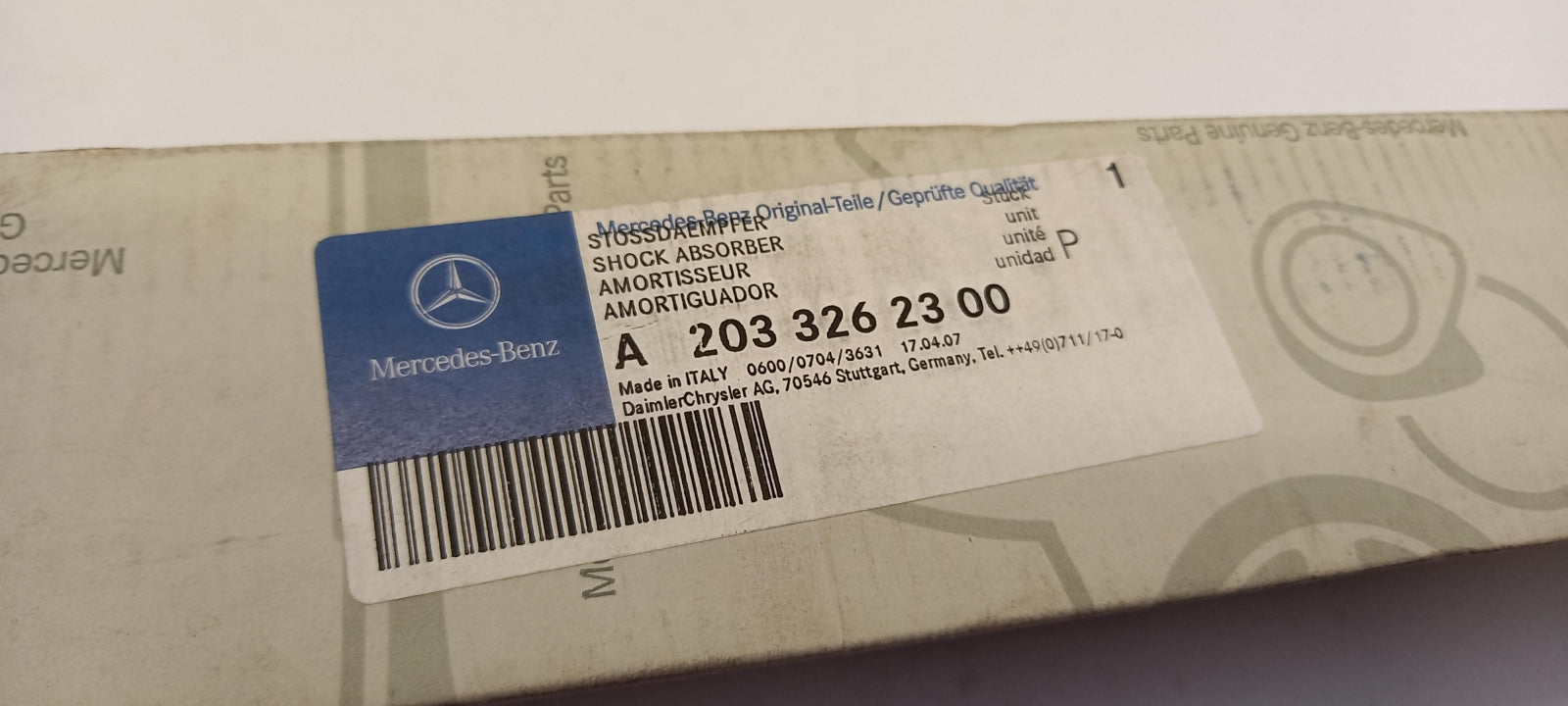 Original MERCEDES-BENZ C-klasse S203 Stoßdämpfer hinten L/R A2033262300
