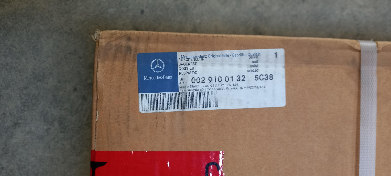 Original OE MERCEDES-BENZ Sitzbezug A00291001325C38