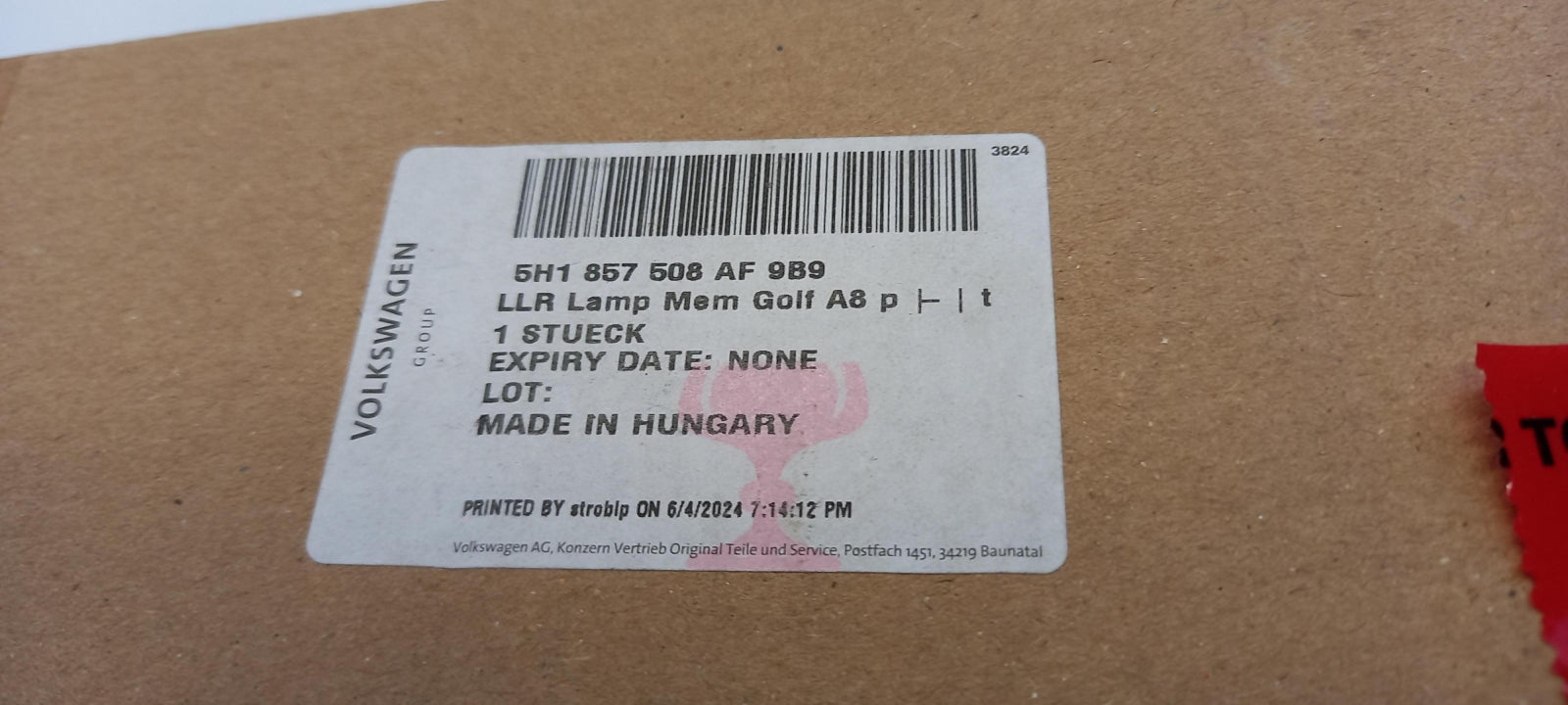 Original VW Golf 8 2020- Außenspiegel satinschwarz rechts 5H1857508AF9B9