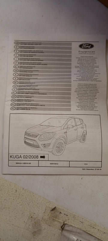 Original FORD Kuga 2008-2012 (CBV) Tagfahrlicht Satz 1799256