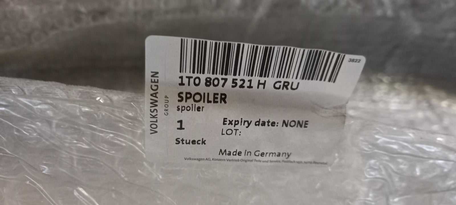 Original VW Touran 1T Stoßstange Spoiler grundiert hinten 1T0807521HGRU