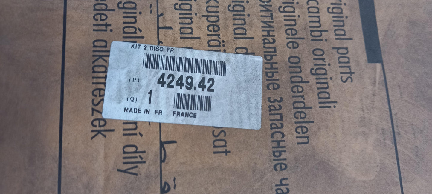 Original CITROEN Jumper III Bremsscheibensatz (2 Stück) hinten 424942