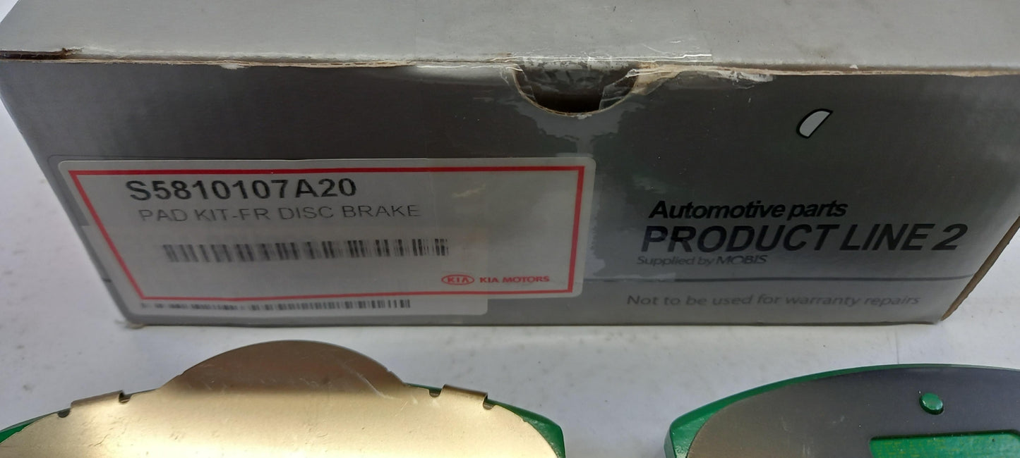 Original KIA Picanto Morning Bremsbeläge Vorne S5810107A20