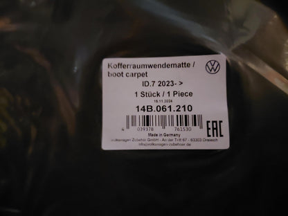 Original VW ID.7 2023- Gepäckraumwendematte Kofferraummatte 14B061210