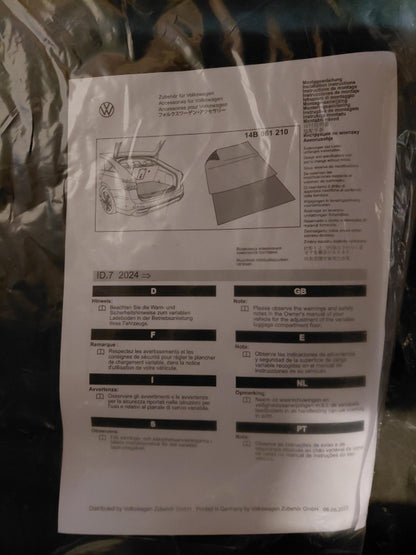 Original VW ID.7 2023- Gepäckraumwendematte Kofferraummatte 14B061210