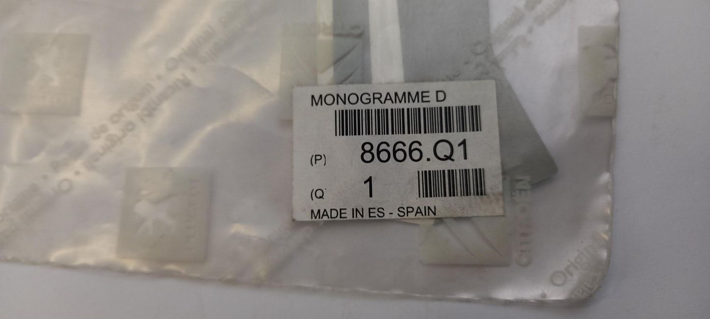 Original OE Peugeot Dekorfolie 8666Q1