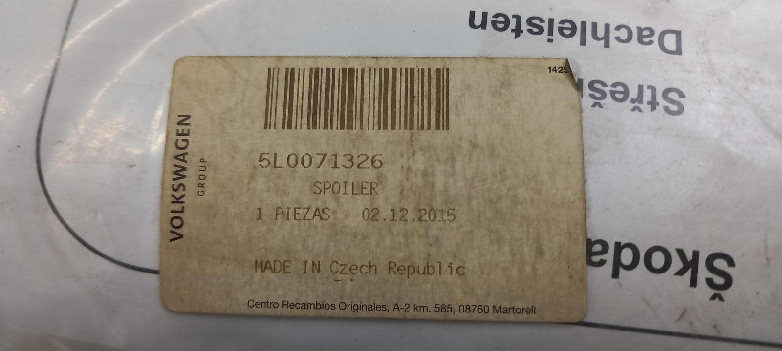 Original SKODA Yeti 5L 10-18 Offroad Dachleisten 4-teilig schwarz 5L0071326