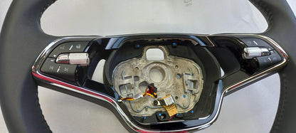 Original SKODA Enyaq Kamiq Octavia Scala Lederlenkrad 5E3419093AKVKH