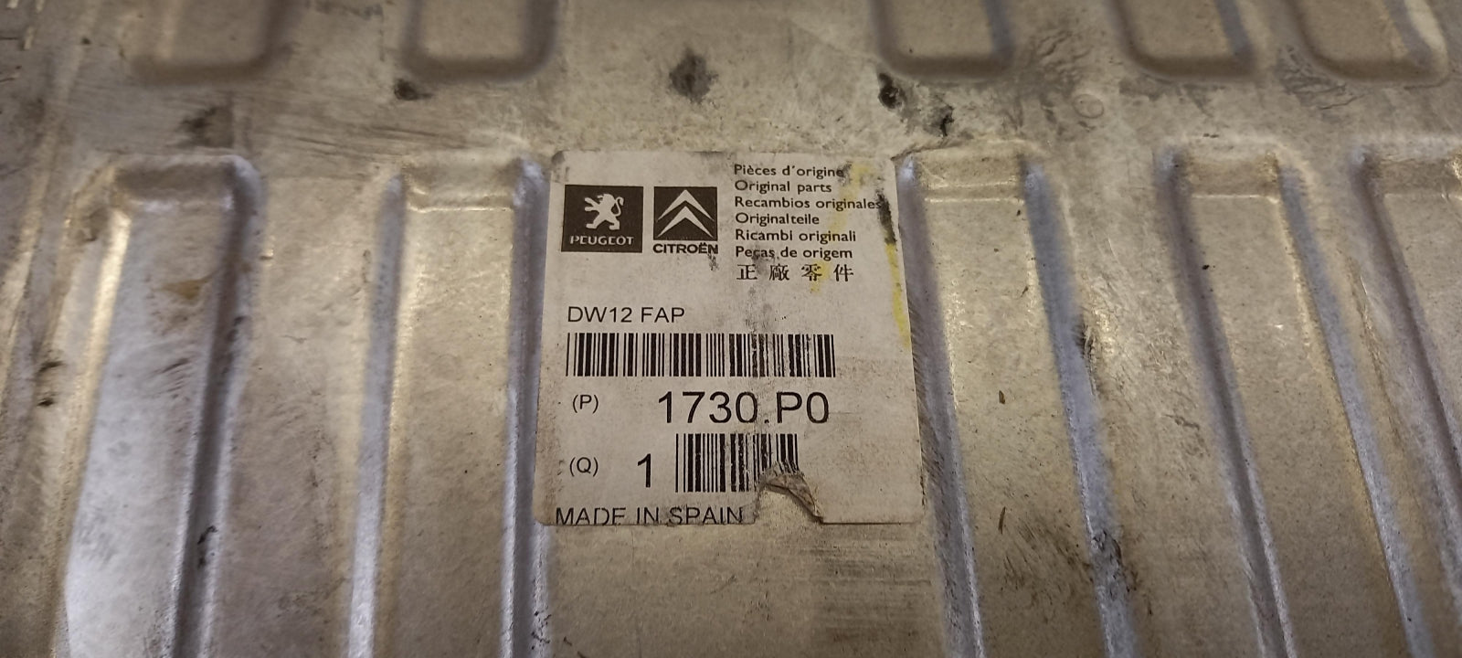 Original PEUGEOT 807 CITROEN C8 Abgasanlage Schalldämpfer hinten 1730P0