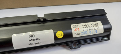 Original AUDI A6 4G Türscheibe Sonnenschutz hinten rechts 4G5861334CQBC