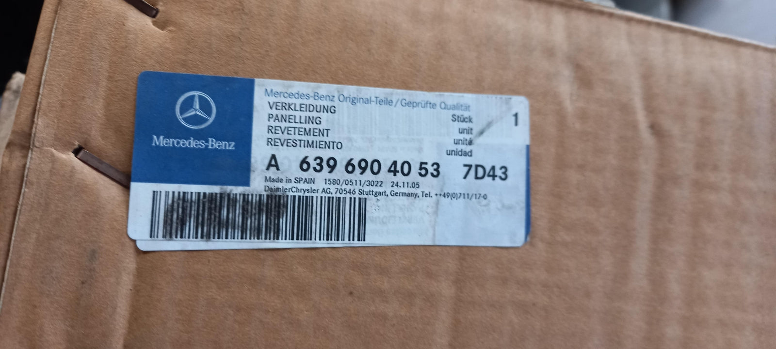 Original OE MERCEDES-BENZ Säulenverkleidung A63969040537D43