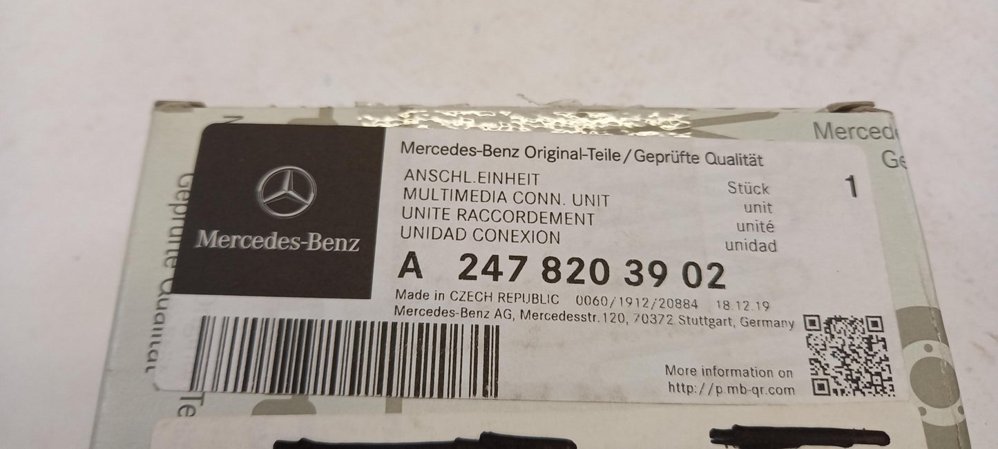 Original MERCEDES-BENZA E CLA GLA GLB USB/AUX Buchse A2478203902