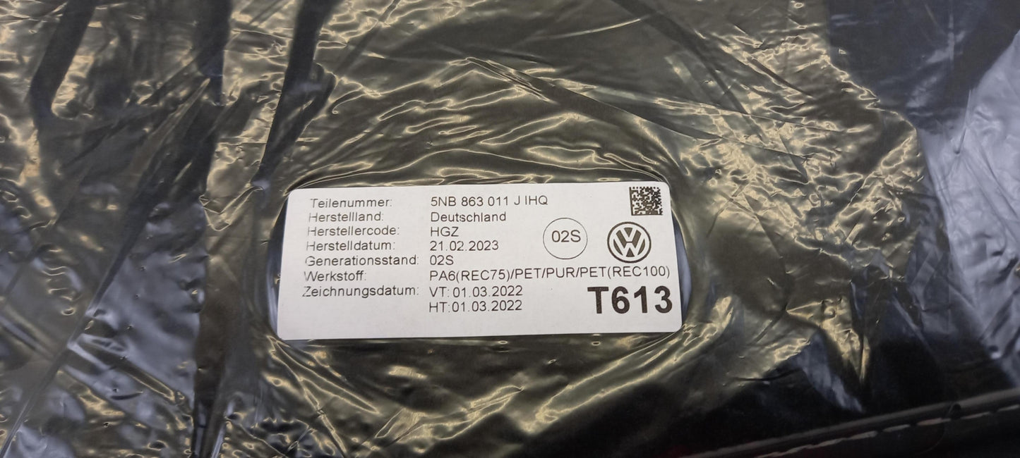 Original VW Tiguan 5N Fußmattensatz 4-teilig Velours schwarz 5NB863011JIHQ