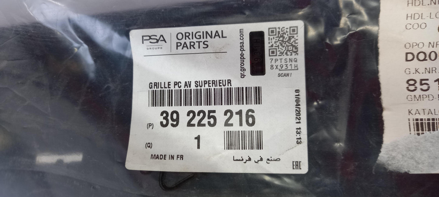 Original OPEL Crossland X Stoßstange Zierleiste vorne mitte 39225216
