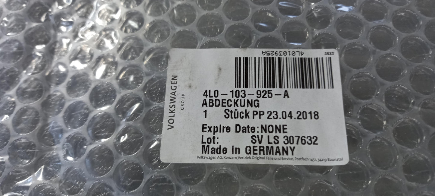 Original AUDI Q7 4L (07-15) 6.0L V12 TDI Motorabdeckung 4L0103925A