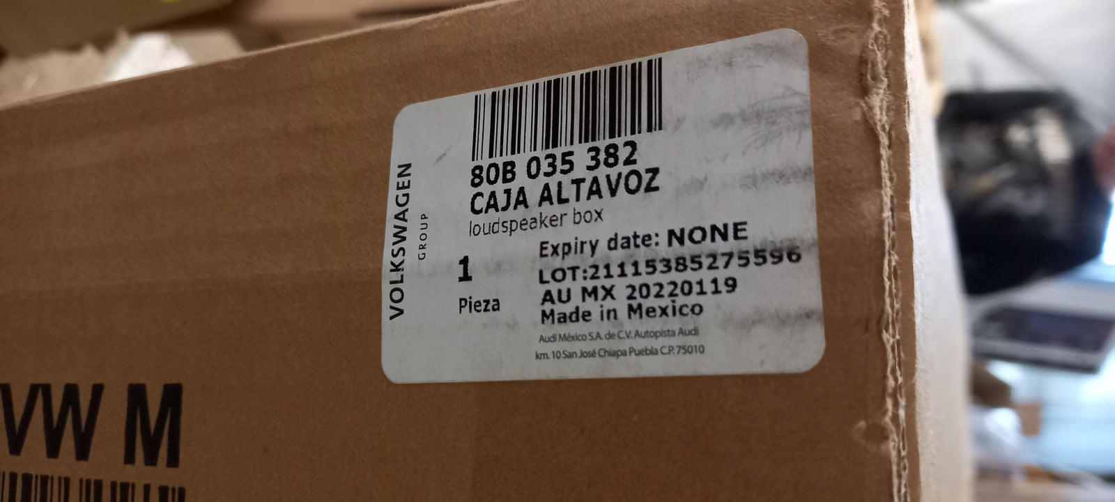 Original AUDI Q5 FY Lautsprechergehäuse mit Lautsprecher hinten mitte 80B035382