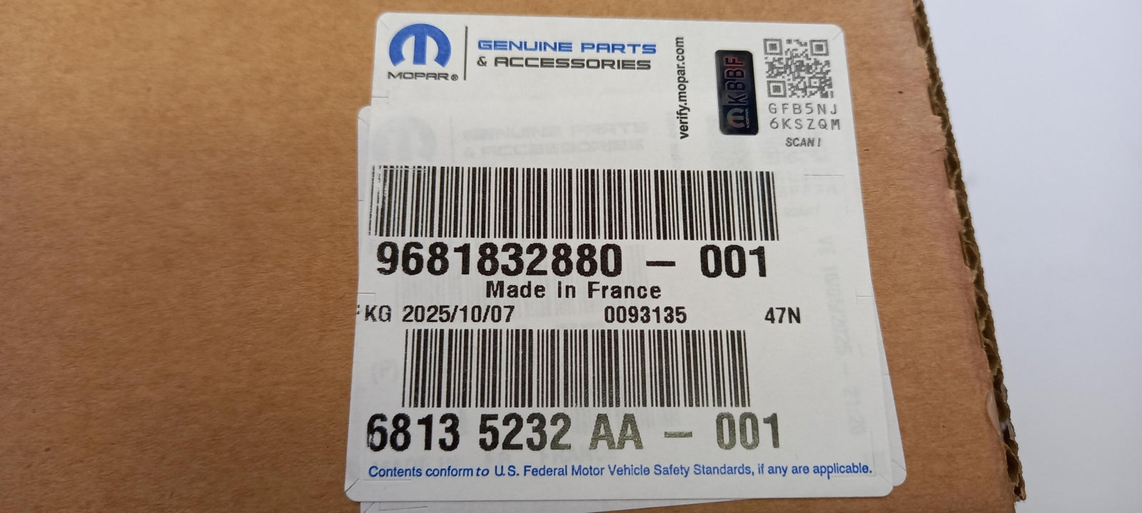 Original OE FIAT Getriebe Schaltgabel 9681832880