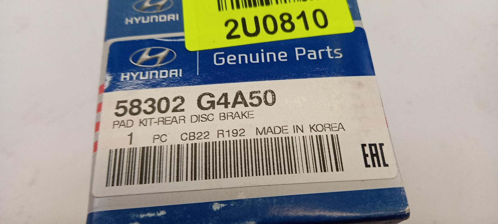 Original HYUNDAI i30 2016> KIA Ceed 2018>Bremsbeläge Hinten 58302G4A50