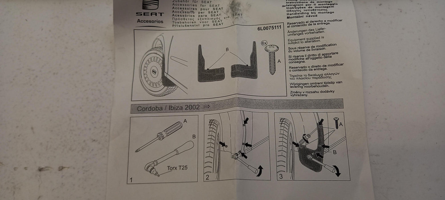 Original OE Volkswagen Schmutzfänger 6L0075111