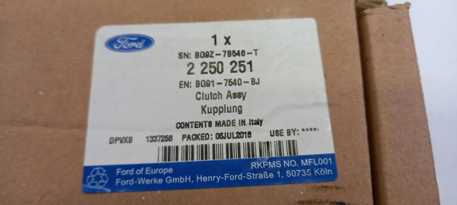 Original OE FORD Kupplungssatz 2250251