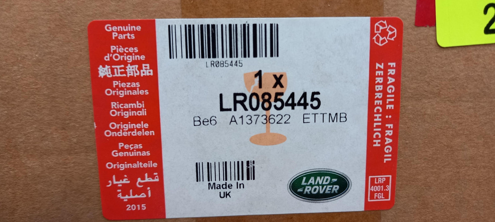 Original OE LAND ROVER Mittelkonsole Teil LR085445