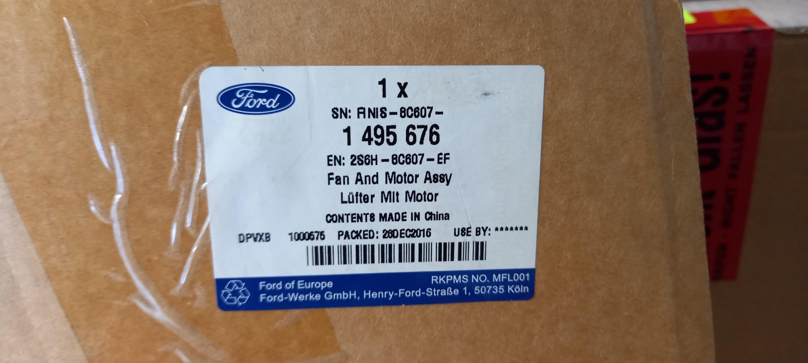 Original OE FORD Motorkühlung Lüfter 1495676