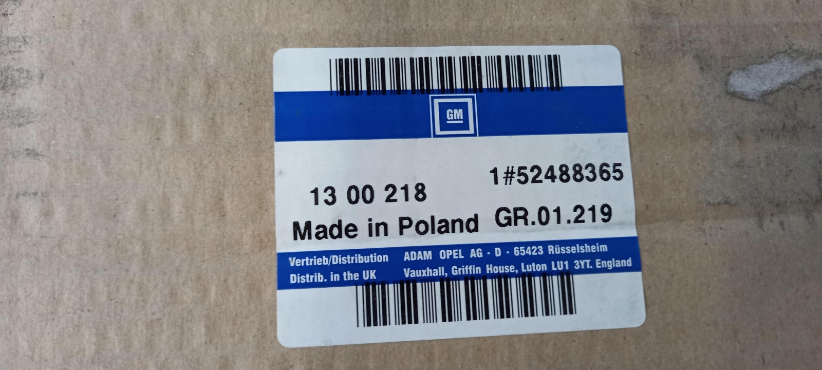 Original OPEL Vectra-B 1.7D Wasserkühler 52488365