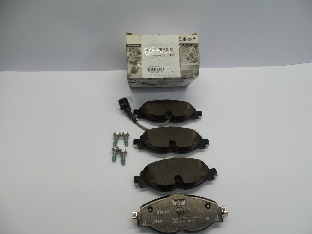 Original AUDI A3 TT VW Golf e-Golf Sportsvan Bremsbeläge 288X25 vorne 8V0698151D