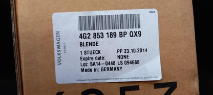 Original OE Volkswagen Mittelkonsole Teil 4G2853189BPQX9