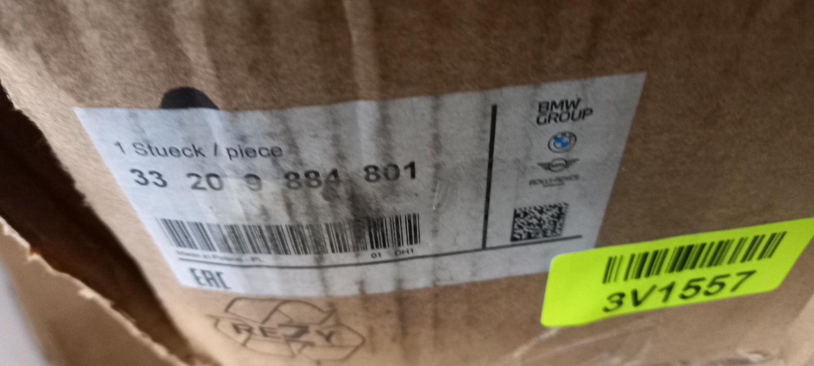 Original BMW 2 Active Tourer (U06) Antriebswelle Hinten Links 33209884801