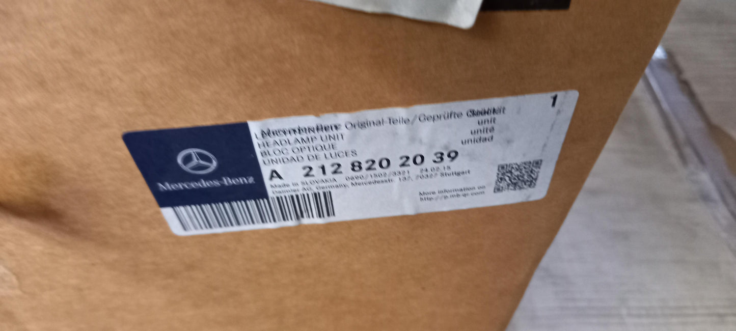 Original MERCEDES-BENZ E-Klasse 2009 - 2016 Scheinwerfer Rechts A2128202039