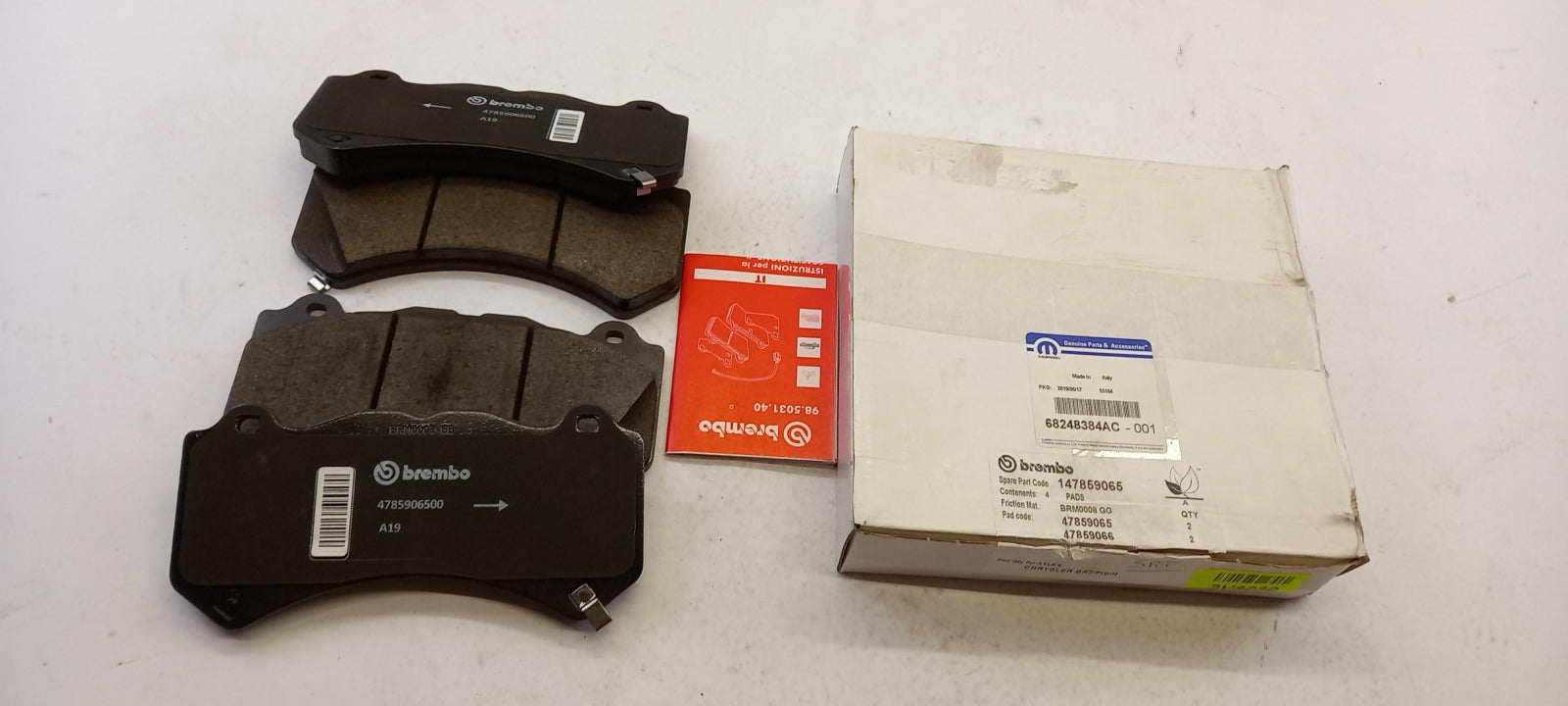 Original OE FIAT Bremsbeläge 68248384AC