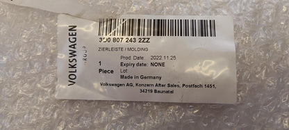 Original OE Volkswagen Stoßstangen Zierleiste 3D08072432ZZ