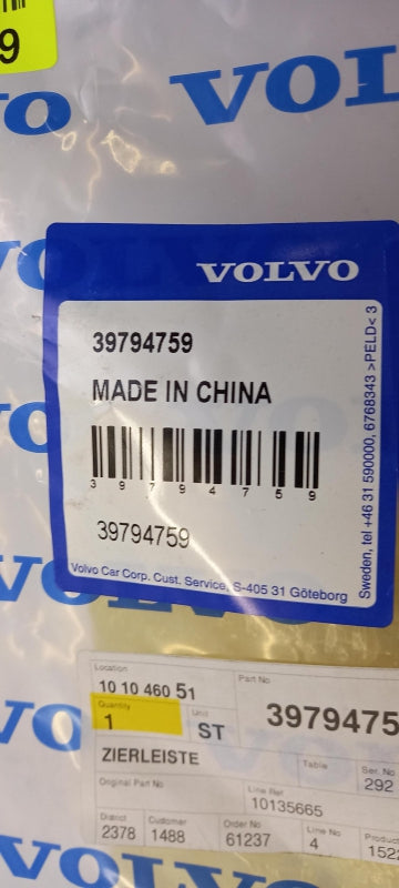 Original OE VOLVO Tür Zierleiste 39794759