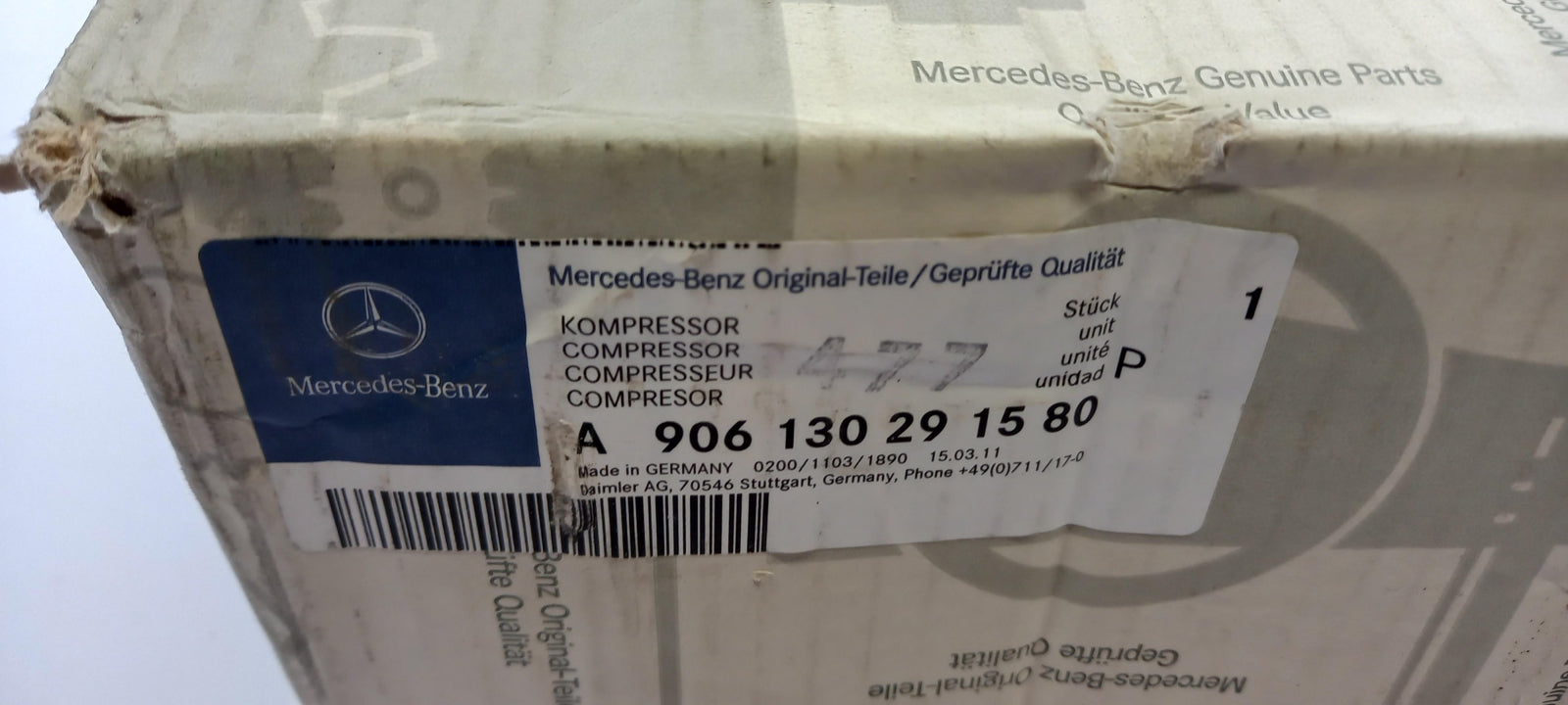 Original MERCEDES-BENZ Atego Klimakompressor A906130291580
