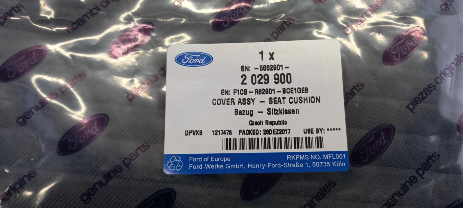 Original OE FORD Sitzbezug 2029900
