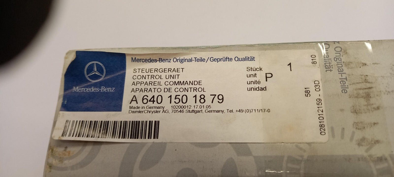 Original MERCEDES-BENZ A-Klasse W169 2004-2012 Motorsteuergerät A6401501879