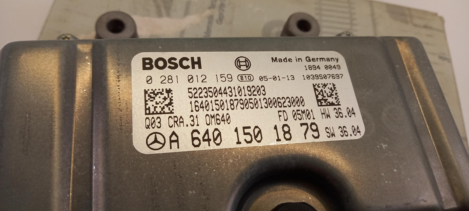 Original MERCEDES-BENZ A-Klasse W169 2004-2012 Motorsteuergerät A6401501879