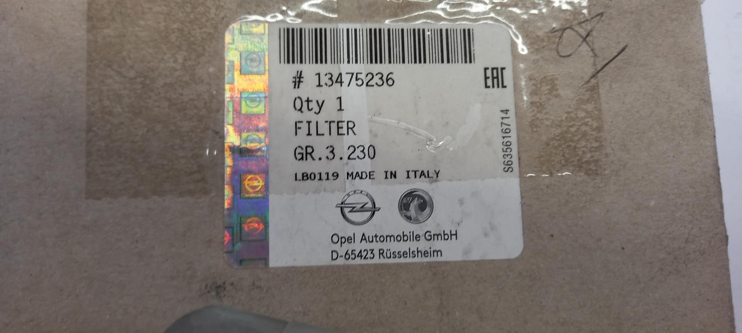 Original OPEL Crossland-X Kraftstofffilter LPG 1.2 B12XE 13475236