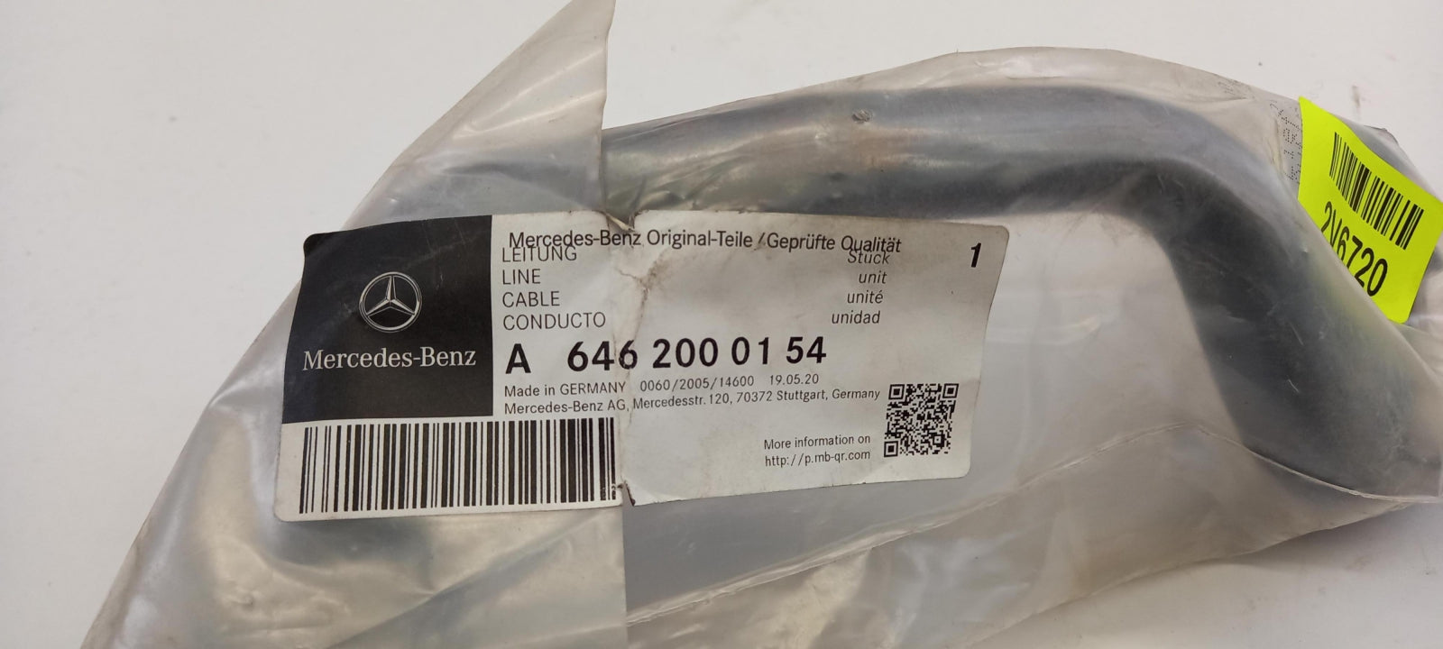 Original OE MERCEDES-BENZ Kühlmittelleitung A6462000154