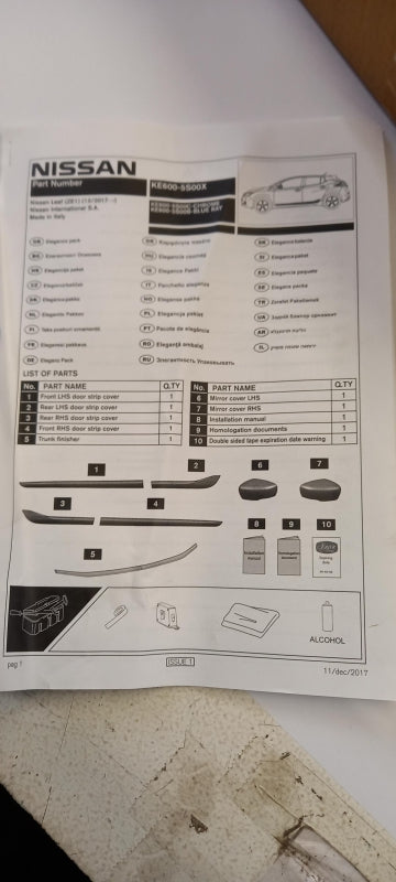 Original OE NISSAN Styling Kit KE6005S00C