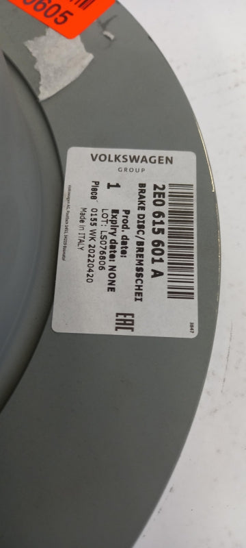 Original VW Crafter '06-'17 Bremsscheibe (1 stück) 298X16mm hinten 2E0615601A