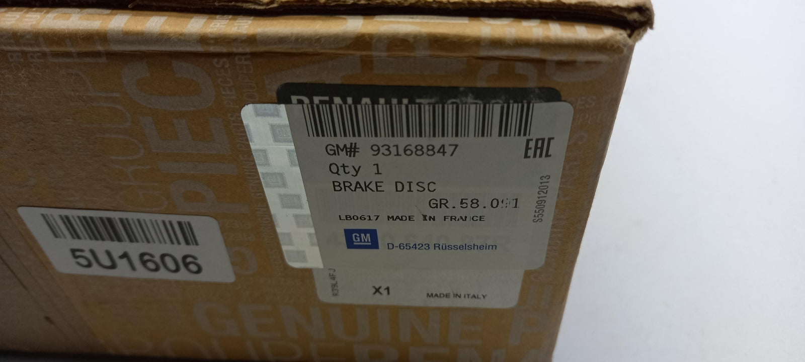 Original OPEL Movano-B Bremsscheibe (1 Stück) 305x12mm hinten 93168847