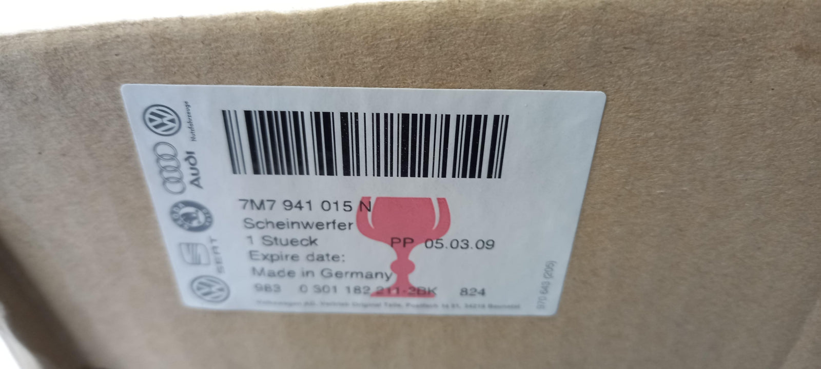 Original OE Volkswagen Scheinwerfer 7M7941015N