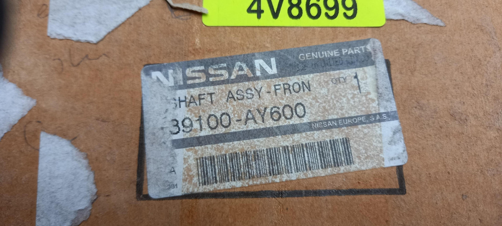 Original OE NISSAN Antriebswelle 39100AY600