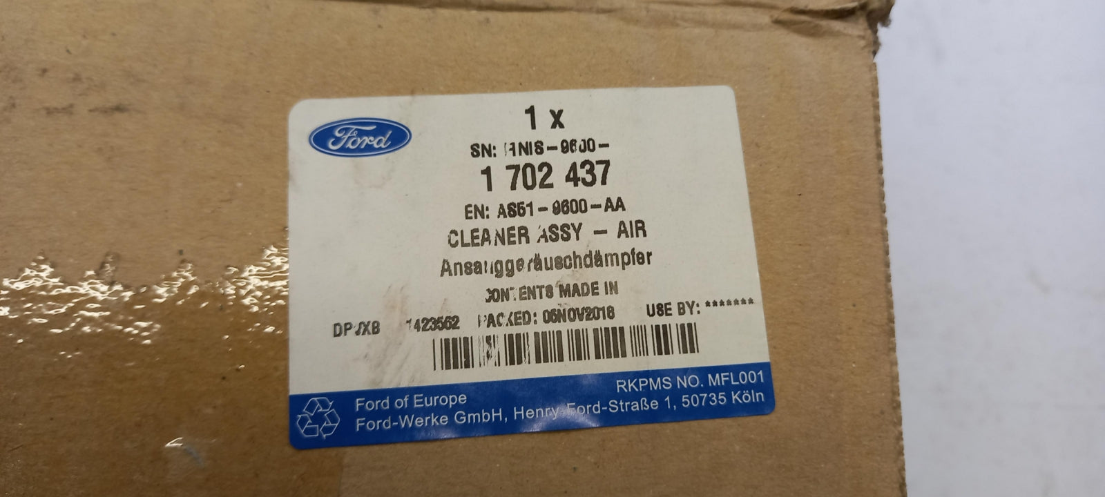 Original OE FORD Luftfilterkasten 1702437