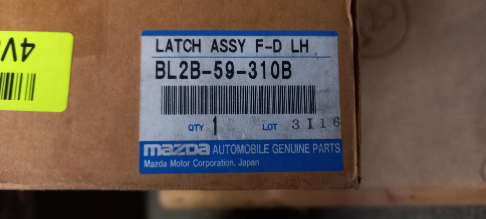 Original OE MAZDA Türschloss BL2B59310B
